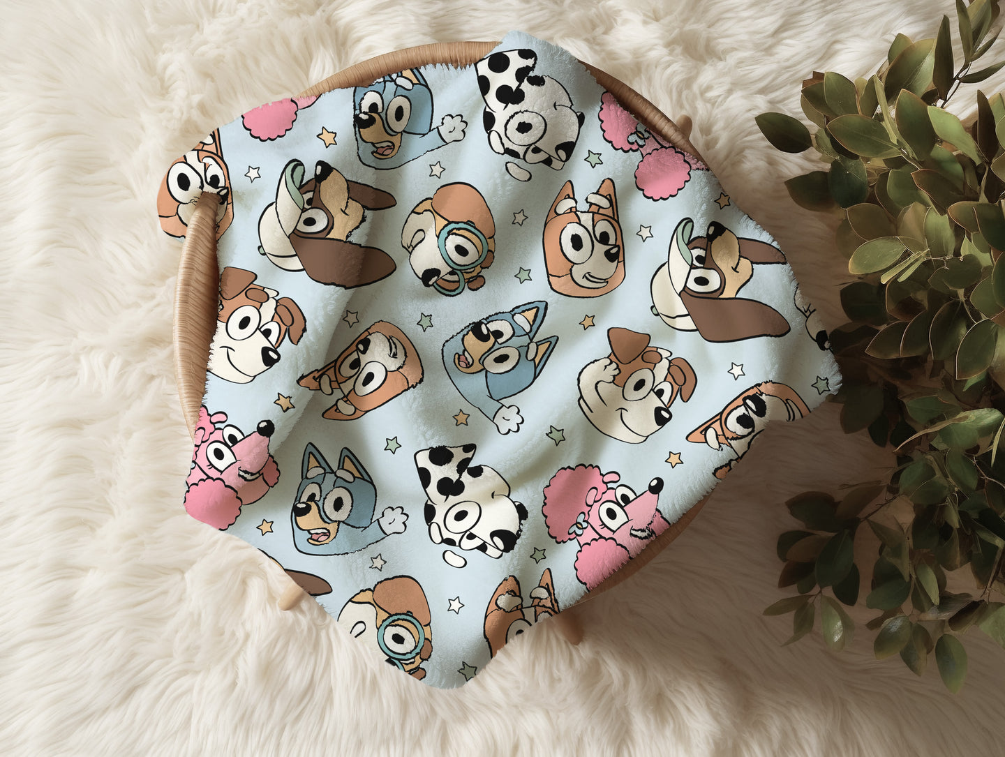 Personalized Bluey Blanket